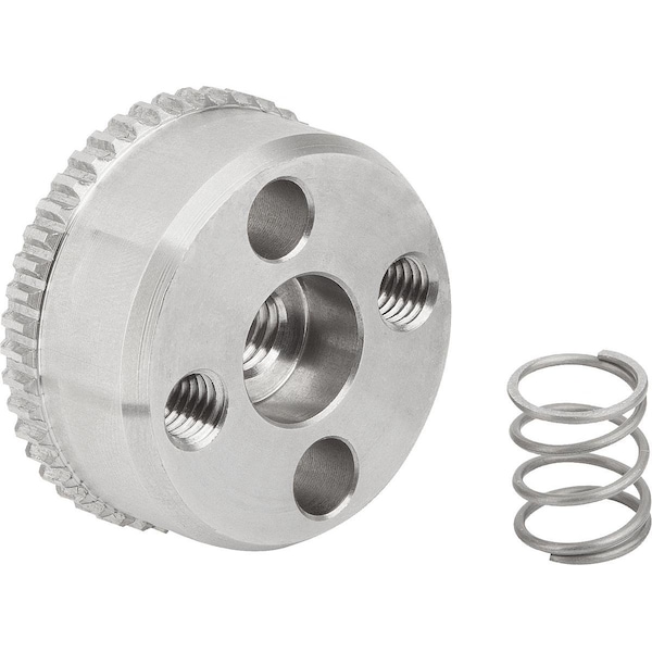 Engagement Element W. Ext. Toothing, Form:G, D4=23, N=38, H=9, 5, Stainless Bright, Comp:Stainless